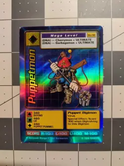 Bandai Puppetmon Bo-96 Mega Level Digimon Holo Foil Card 1999 - Image 1