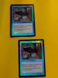 Aphetto Runecaster x2 wizard MTG FOIL Shooting Star. Scourge 2003 2 Card. - Image 1