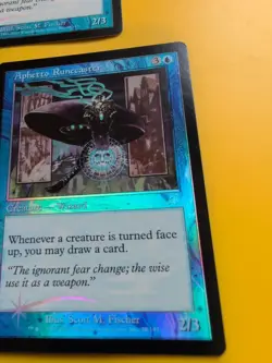 Aphetto Runecaster x2 wizard MTG FOIL Shooting Star. Scourge 2003 2 Card. - Image 4
