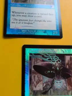 Aphetto Runecaster x2 wizard MTG FOIL Shooting Star. Scourge 2003 2 Card. - Image 5