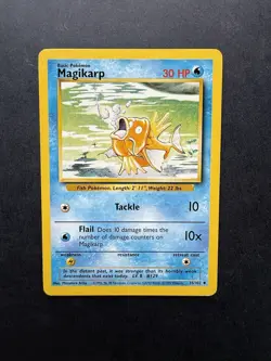 Pokemon Cards: Magikarp 35/102: Base Set Uncommon: LP - Image 1