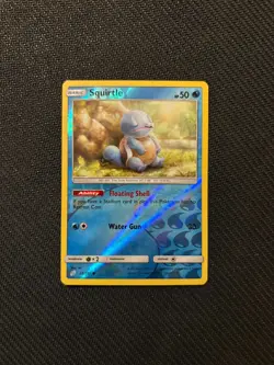 Squirtle 22/181 Reverse Holo Team Up Sun and Moon Pokemon Card - Image 1