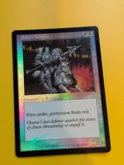 Silver Knight MTG FOIL Shooting Star. Scourge 2003 Card. - Image 1