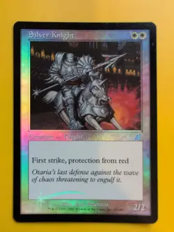 Silver Knight MTG FOIL Shooting Star. Scourge 2003 Card. - Image 2
