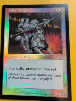 Silver Knight MTG FOIL Shooting Star. Scourge 2003 Card. - Image 3