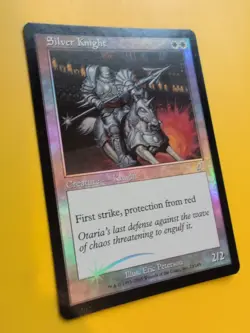 Silver Knight MTG FOIL Shooting Star. Scourge 2003 Card. - Image 4