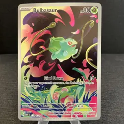 Bulbasaur 133/132 Mega Evolution Illustration Rare Full Art Holo Pokemon Card - Image 1