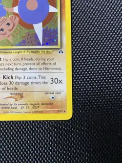 Hitmontop 3/75 Pokemon Card Holo Neo Discovery - LP/NM - Image 4