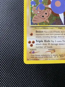 Hitmontop 3/75 Pokemon Card Holo Neo Discovery - LP/NM - Image 5