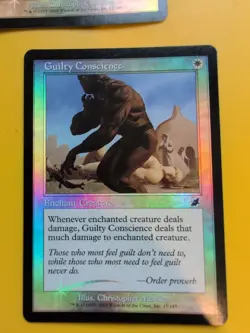 Guilty Conscience x2 Enchant MTG FOIL Shooting Star. Scourge 2003 2 Card. - Image 2