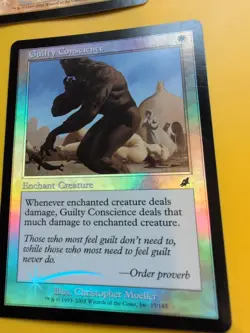 Guilty Conscience x2 Enchant MTG FOIL Shooting Star. Scourge 2003 2 Card. - Image 5