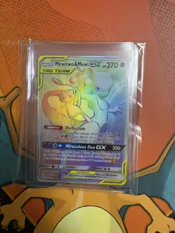 Mewtwo and Mew GX Tag Team 242/236 Unified Minds Pokemon Card PACK FRESH - Image 4