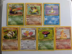 Pokemon TCG Jungle And Fossil 1st Edition 7 Card Lot trading card game - Image 1