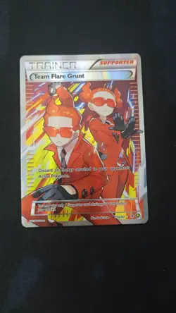 TEAM FLARE GRUNT TRAINER FULL ART CARD TCG 73A/83 Pokemon Generations - Image 1