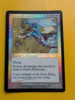 Dawn Elemental. rare MTG FOIL Shooting Star. Scourge 2003 Card. - Image 1