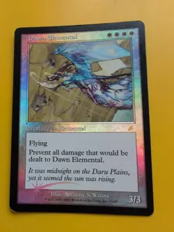 Dawn Elemental. rare MTG FOIL Shooting Star. Scourge 2003 Card. - Image 2