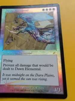 Dawn Elemental. rare MTG FOIL Shooting Star. Scourge 2003 Card. - Image 3