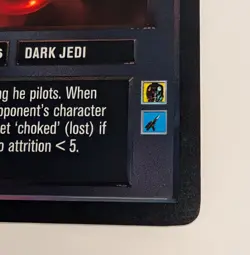 Darth Vader, Dark Lord of the Sith Foil Reflections Special Star Wars CCG Card - Image 2