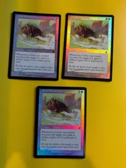 Daru Spiritualist x3 Cleric MTG FOIL Shooting Star. Scourge 2003 3 Card. - Image 1