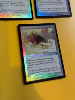 Daru Spiritualist x3 Cleric MTG FOIL Shooting Star. Scourge 2003 3 Card. - Image 2