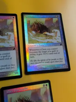 Daru Spiritualist x3 Cleric MTG FOIL Shooting Star. Scourge 2003 3 Card. - Image 3