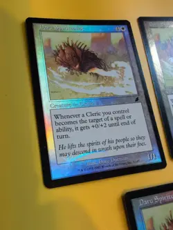 Daru Spiritualist x3 Cleric MTG FOIL Shooting Star. Scourge 2003 3 Card. - Image 5