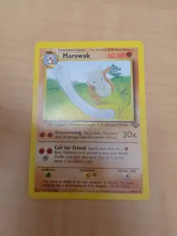 Pokemon TCG Marowak Jungle Card 39/64 Unlimited Uncommon, Near Mint Condition - Image 1