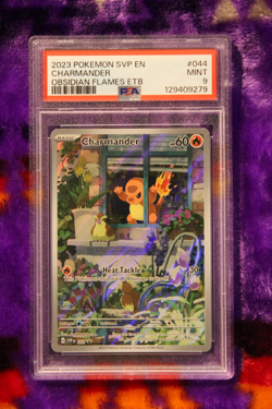 Pokemon TCG Charmander 044 Sv: Scarlet & Violet Promo Cards Holo PSA Grade 9 - Image 1