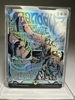 Gandalf The White Borderless Poster Foil The Lord Of The Rings MTG NM - Image 1