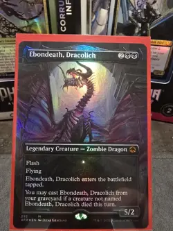 Ebondeath, Dracolich (Borderless) Adventures in the Forgotten Realms Foil - Image 1