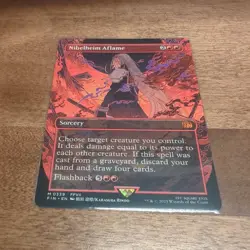 Nibelheim Aflame BORDERLESS FFVII Final Fantasy MTG FIN NM/M Non Foil - Image 1