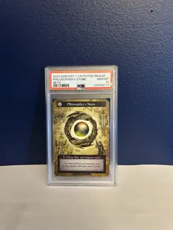 2023 Sorcery Contested Realm Philosopher’s Stone BETA NF PSA 10 - Image 1