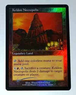 Magic the Gathering * MTG * 1 x Keldon Necropolis * FOIL * Invasion - Image 1
