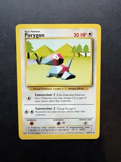 Pokemon Cards: Porygon 39/102: Base Set Uncommon: LP - Image 1