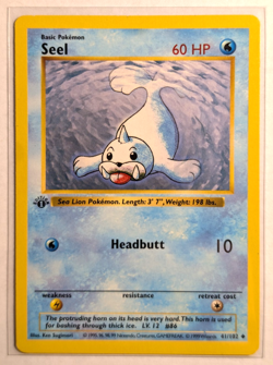 Pokemon TCG Seel Base Set - 1st Edition Shadowless 41/102 Lightly Played - Image 1