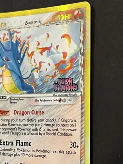 2004 Pokemon Kingdra EX Holon Phantoms Delta Species Reverse Holo Rare 10/110 - Image 2