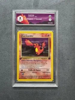 Pokemon - Charmander - 50/82 - Team Rocket Prima Edizione - NON HOLO - GRAAD 8 - Image 1