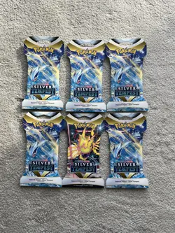 Pokemon TCG Silver Tempest Sleeved Booster Pack New & Sealed X6 Packs - Image 1