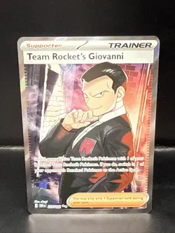 Pokemon TCG Team Rockets Giovanni Destined Rivals Card 225/182 - Near Mint - Image 1