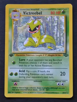 Victreebel #30 / 64 1st Edition Jungle - Crease - Pokemon 1999 TCG WOTC Vintage - Image 1
