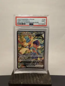 Pokemon JTG en Hop's Zacian EX Special Illustration 2025 Rare PSA 9 - Image 1