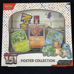 Nintendo Pokemon TCG Scarlet & Violet - 151 Poster Collection Box - 3 Packs 820650853166 - Image 1