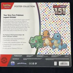 Nintendo Pokemon TCG Scarlet & Violet - 151 Poster Collection Box - 3 Packs 820650853166 - Image 2