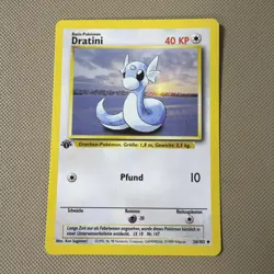 1st Edition Dratini German Non-holo Pokemon TCG Base Set 26/102 NM! - Image 1