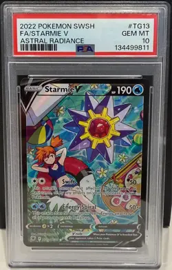 Pokemon TCG Astral Radiance Trainer Gallery Starmie V Full Art PSA 10 GEM MINT - Image 1
