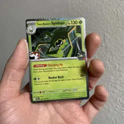 NM Team Rocket's Spidops 020/182 Cosmos Holo Play! Pokemon Prize Pack Series 8 - Image 1