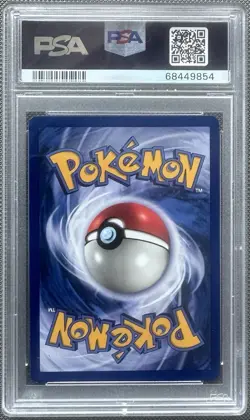 1999 Pokemon Fossil 1st Edition Hitmonlee Holo 7/62 PSA 8 Graded - Case Scratch - Image 2