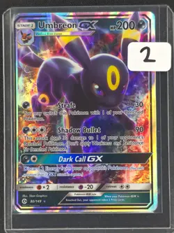 Umbreon GX #80/149 Pokemon SM Base Set 2017 NM 🔥 - Image 3