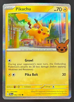 2023 Pokemon Gaming Scarlet & Violet Paldea Evolved Pikachu Promos #062/193 Holo - Image 1