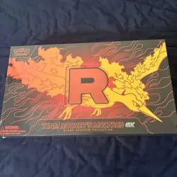 Pokemon Team Rocket's Moltres ex Ultra Premium Collection UPC - packaging tear - Image 1
